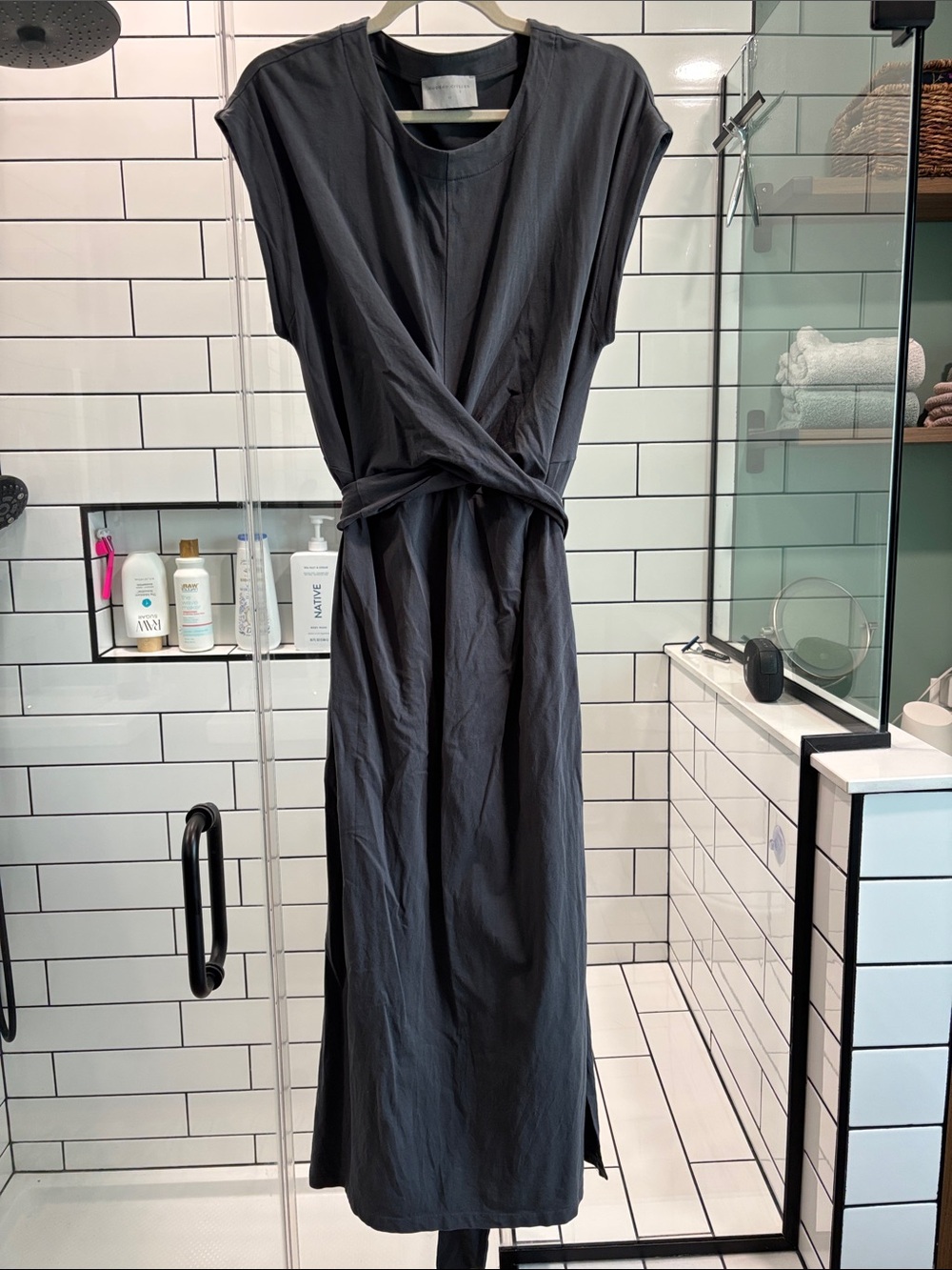 Modern Citizen Charcoal Twist-Waist Maxi Dress, XL